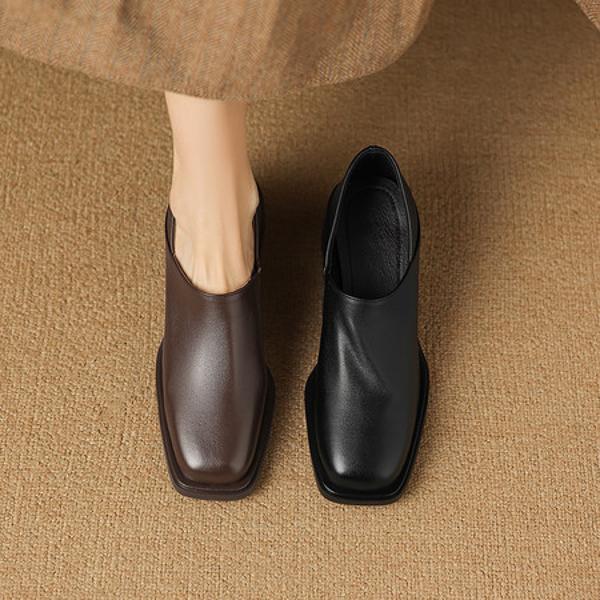 Elegant Handcrafted Leather Women's Shoes: Luxury Quality(Easn20182862)