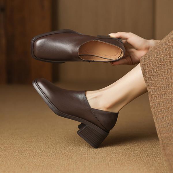 Elegant Handcrafted Leather Women's Shoes: Luxury Quality(Easn20182862)