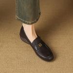 Handcrafted Genuine Leather Women's Shoes: Elegant Artistry with Luxurious Quality(Easn20182839)