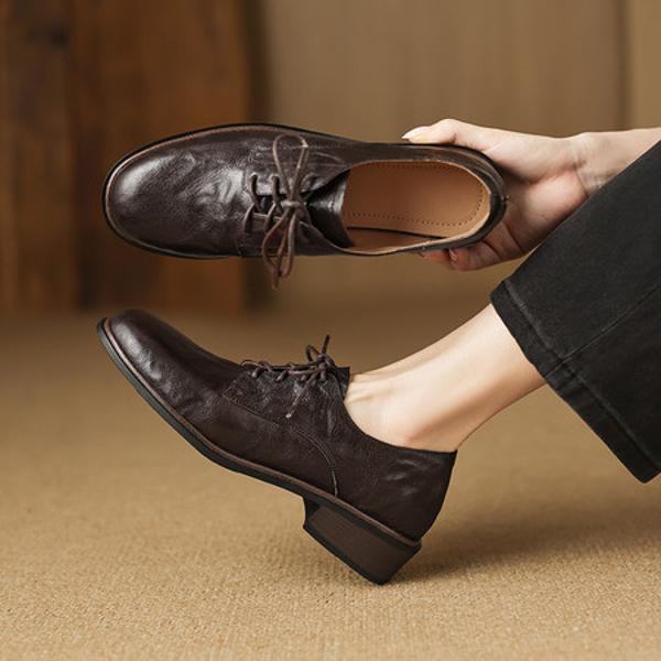 Handcrafted Genuine Leather Women's Shoes - Luxurious Elegance Redefined(Easn20182860)