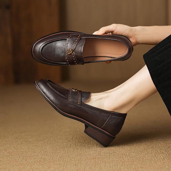 Luxurious Handcrafted Leather Women’s Shoes of Elegance(Easn20182859)