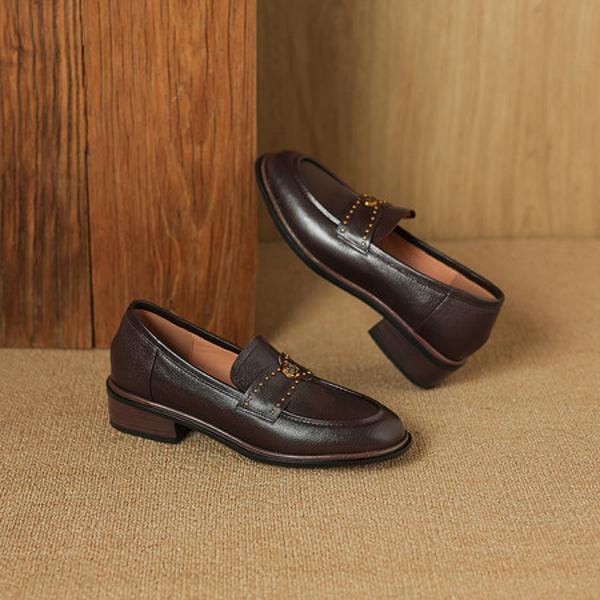 Luxurious Handcrafted Leather Women’s Shoes of Elegance(Easn20182859)