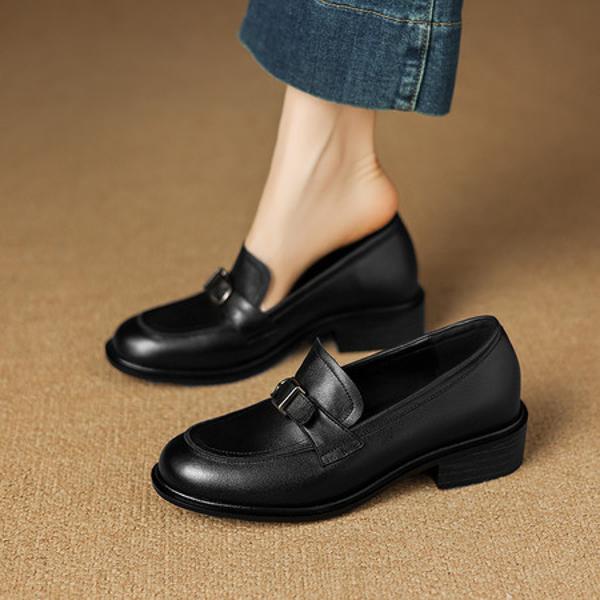 Luxury Handcrafted Genuine Leather Women’s Shoes: Elegance in Every Stitch(Easn20182861)