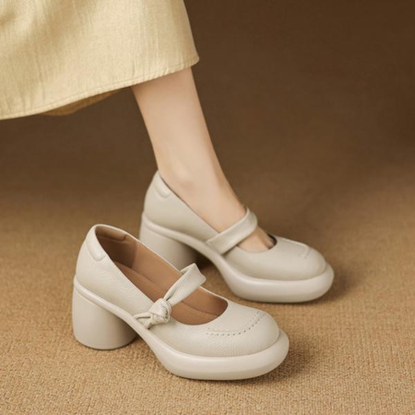 Luxurious Handcrafted Leather Women's Shoes: Exquisite Craftsmanship & Quality(Easn20182756)