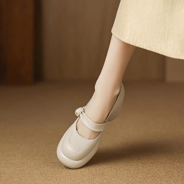 Luxurious Handcrafted Leather Women's Shoes: Exquisite Craftsmanship & Quality(Easn20182756)