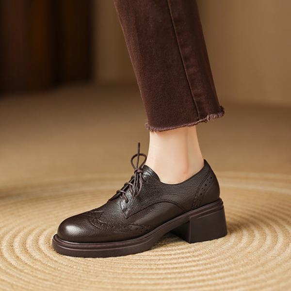 Handcrafted Leather Women's Shoes: Luxury & Elegance(Easn20182500)