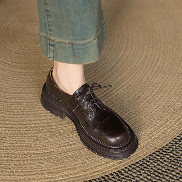 Elegance in Every Step: Handcrafted Genuine Leather Women's Shoes of High Quality(Easn20182398)