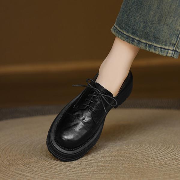 Elegance in Every Step: Handcrafted Genuine Leather Women's Shoes of High Quality(Easn20182398)