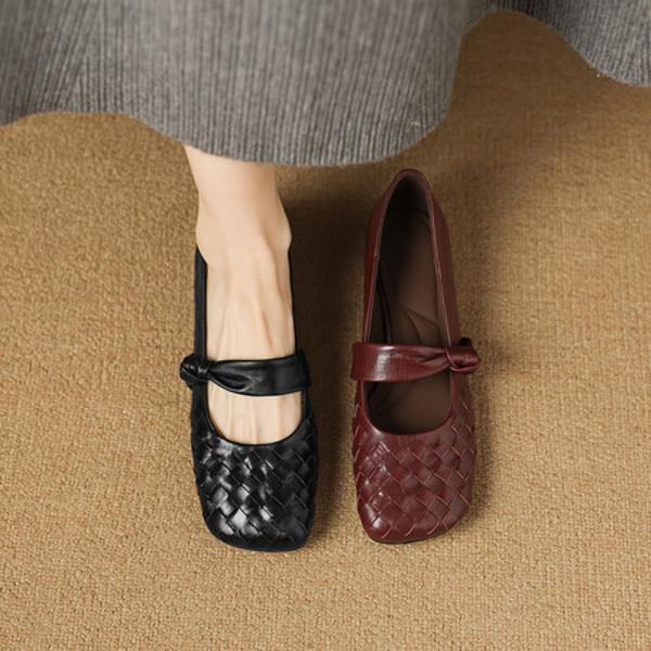 Handcrafted Luxury Leather Shoes for Elegant Women(Easn20182912)