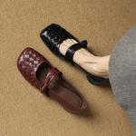 Handcrafted Luxury Leather Shoes for Elegant Women(Easn20182912)