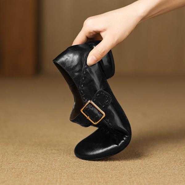 Exquisite Handcrafted Leather Women’s Shoes – Luxury Elegance(Easn20182910)