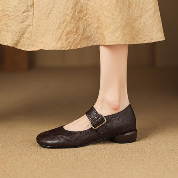 Exquisite Handcrafted Leather Women’s Shoes – Luxury Elegance(Easn20182910)