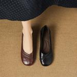 Handcrafted Genuine Leather Women's Shoes: Elegant Luxury with Exquisite Craftsmanship(Easn20182908)