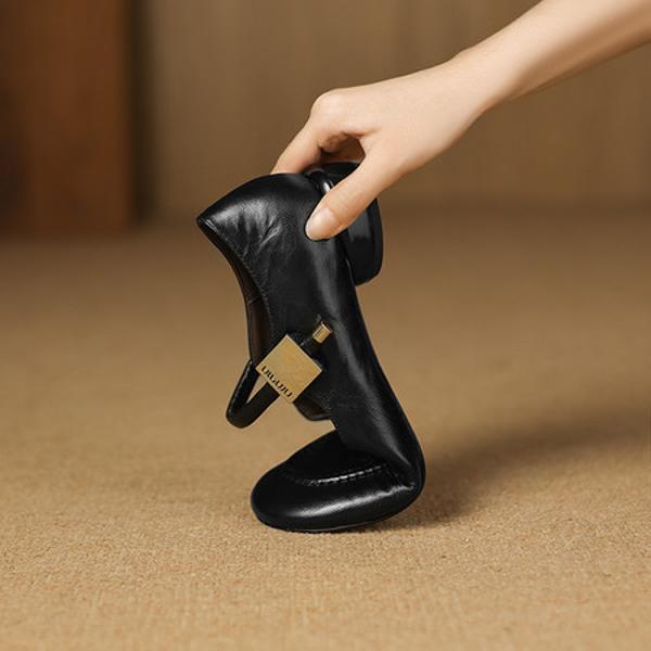 Luxurious Handcrafted Genuine Leather Women’s Shoes with Elegance(Easn20182911)