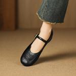 Luxurious Handcrafted Genuine Leather Women’s Shoes with Elegance(Easn20182911)