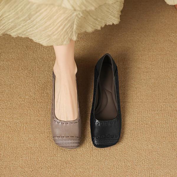 Exquisite Handmade Leather Women’s Shoes: Luxury Craftsmanship(Easn20182913)