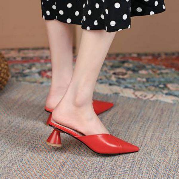 Elegant Handcrafted Leather Women's Shoes(Ebaiyilinx21-21)