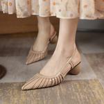 Handcrafted Luxury Leather Women's Shoes - Elegant Craftsmanship(Ebaiyilinx21-31)