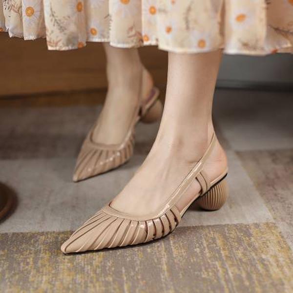 Handcrafted Luxury Leather Women's Shoes - Elegant Craftsmanship(Ebaiyilinx21-31)