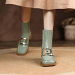 Crafted Luxury: Handcrafted Genuine Leather Women's Shoes for Elegance(EbaiyilinxXP-03)