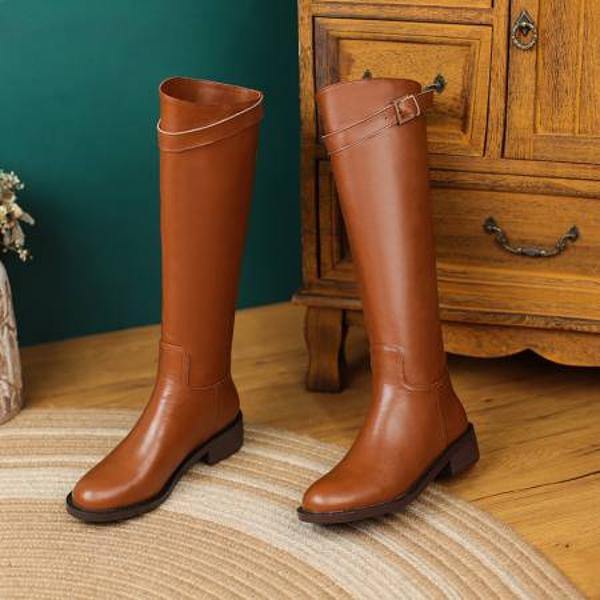 Handcrafted Luxury Leather Women's Shoes - Elegant Craftsmanship(Ebaiyilinx21-62)