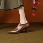 Elegant Handcrafted Real Leather Women's Shoes - Luxury Quality Craftsmanship(Ebaiyilinx46014)