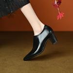 Elegant Handcrafted Real Leather Women's Shoes - Luxury Quality Craftsmanship(Ebaiyilinx46014)