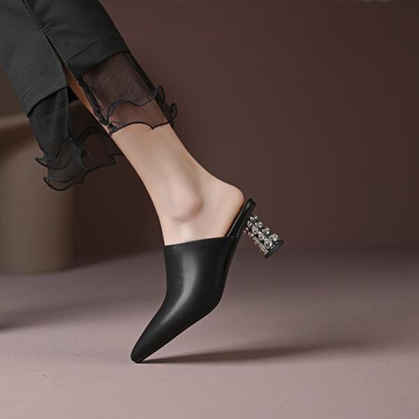 Handmade Genuine Leather Women's Shoes: Luxurious Craftsmanship & Elegance(Ebaiyilinx23-21)