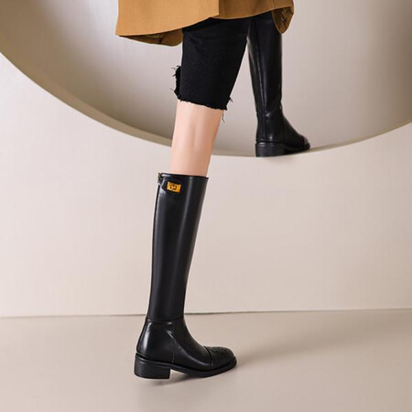 Elegant Handmade Leather Women's Shoes: Exquisite Craftsmanship and Luxury.(EbaiyilinxSCH-1)