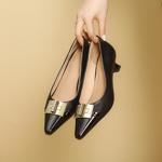 Elegant Handcrafted Leather Women's Shoes of Luxurious Quality(Ebaiyilinx45771)