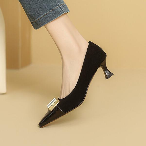 Elegant Handcrafted Leather Women's Shoes of Luxurious Quality(Ebaiyilinx45771)