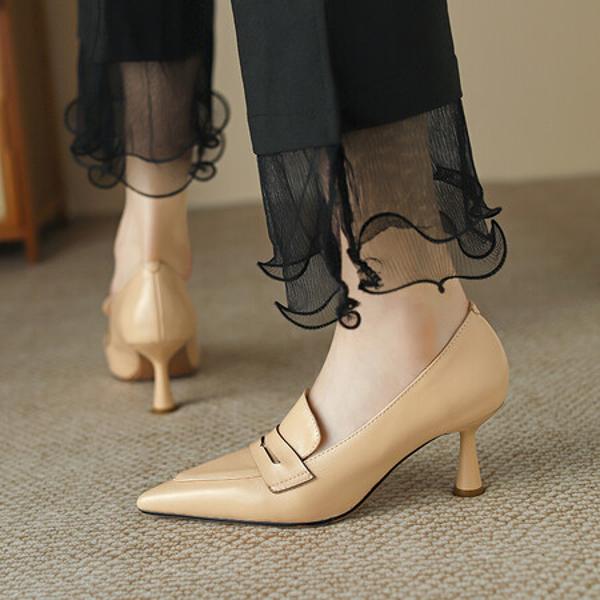 Handcrafted Leather Women's Shoes: Elegant Luxury with Exquisite Quality(Ebaiyilinx45832)