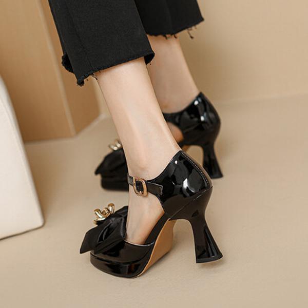 Handcrafted Luxury Leather Women's Shoes: Elegance in Every Stitch.(Ebaiyilinx24-18)