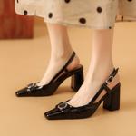 Exquisite Handcrafted Leather Women's Shoes with Elegance(Ebaiyilinx24-24)