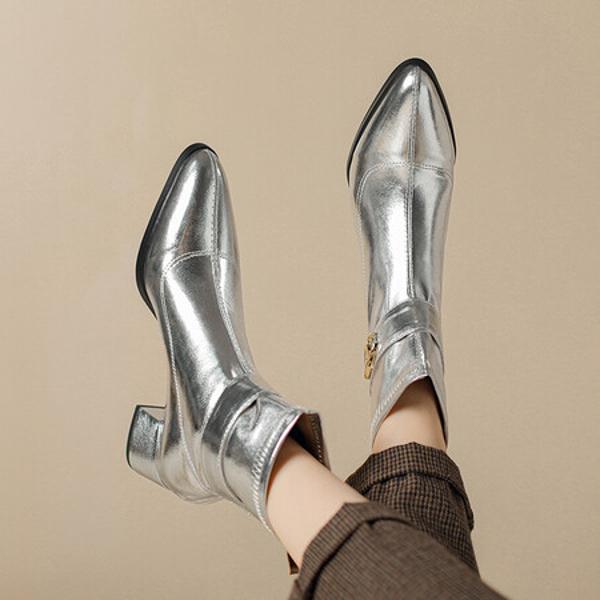 Elegant Handcrafted Leather Women's Shoes with Luxury Finish(Ebaiyilinx24-61)