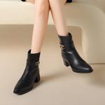 Elegant Handcrafted Leather Women's Shoes with Luxury Finish(Ebaiyilinx24-61)