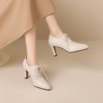 Luxurious Handcrafted Leather Women's Shoes - Elegant Craftsmanship(Ebaiyilinx45802)