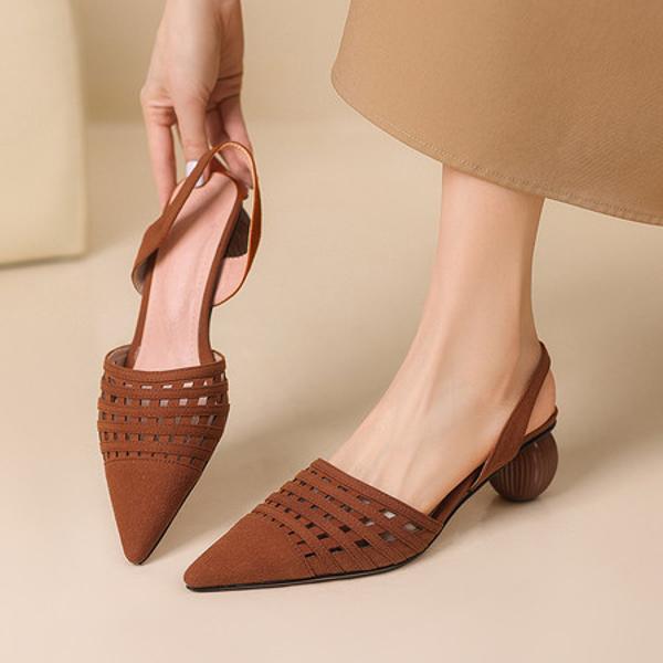 Elegant Handcrafted Genuine Leather Women's Shoes(Ebaiyilinx25-33A)