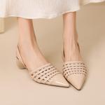 Elegant Handcrafted Genuine Leather Women's Shoes(Ebaiyilinx25-33A)