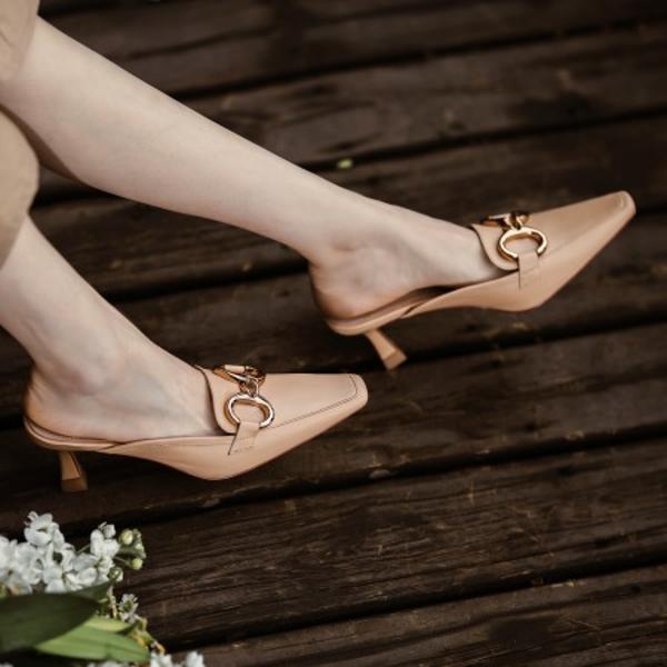 Handcrafted Luxury Leather Women's Shoes - Elegant Craftsmanship(Ebuer8882003)