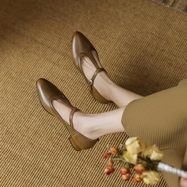 Handcrafted Genuine Leather Women's Shoes: Elegance Redefined(Ebuer888b3031)