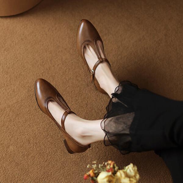 Handcrafted Genuine Leather Women's Shoes: Elegance Redefined(Ebuer888b3031)