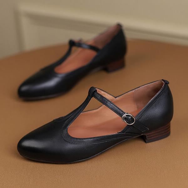 Handcrafted Genuine Leather Women's Shoes: Elegance Redefined(Ebuer888b3031)