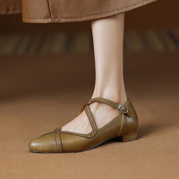 Exquisite Handmade Leather Women's Shoes, Luxurious Craftsmanship(Ebuer888b3026)