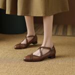 Exquisite Handmade Leather Women's Shoes, Luxurious Craftsmanship(Ebuer888b3026)