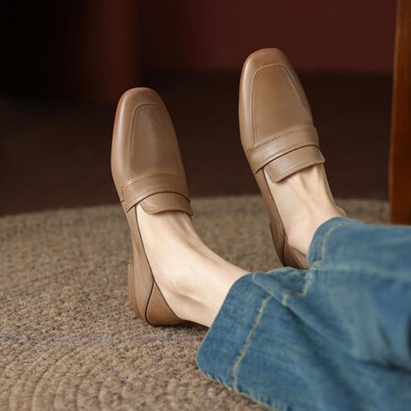 Elegant Handmade Leather Women's Shoes with Exquisite Craftsmanship(Ebuer888b3066)