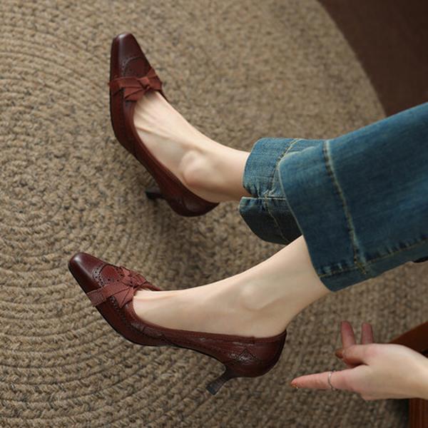 Handcrafted Luxury Leather Women’s Shoes: Elegance in Every Detail.(Ebuer888b7017)