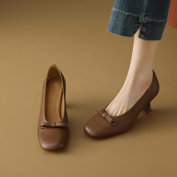 Handcrafted Leather Women's Shoes: Luxurious Elegance(Ebuer888b7025)