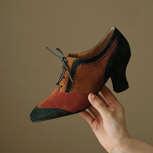 Luxurious Handcrafted Leather Women's Shoes - Elegant Craftsmanship(Ebuer888b-7021)