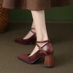 Exquisite Handcrafted Leather Shoes for Elegant Women(Ebuer888b7033)